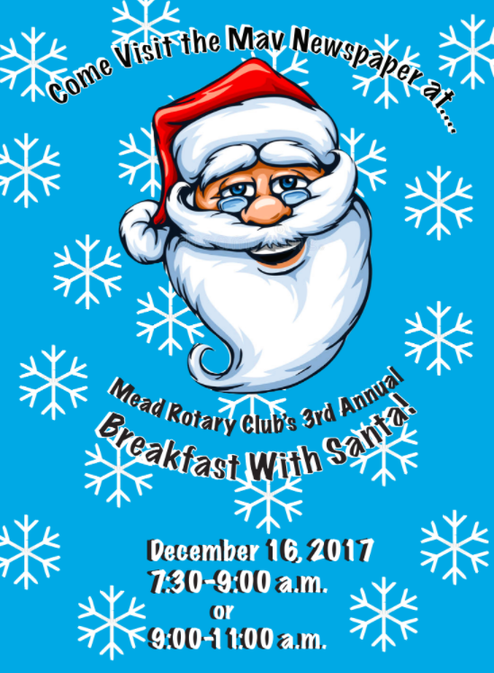 Support the Mav Newspaper at Meads Local Breakfast with Santa