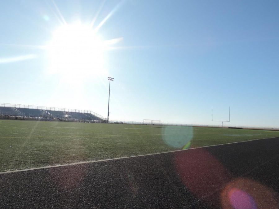 Graduation will be held on the football field this year. 