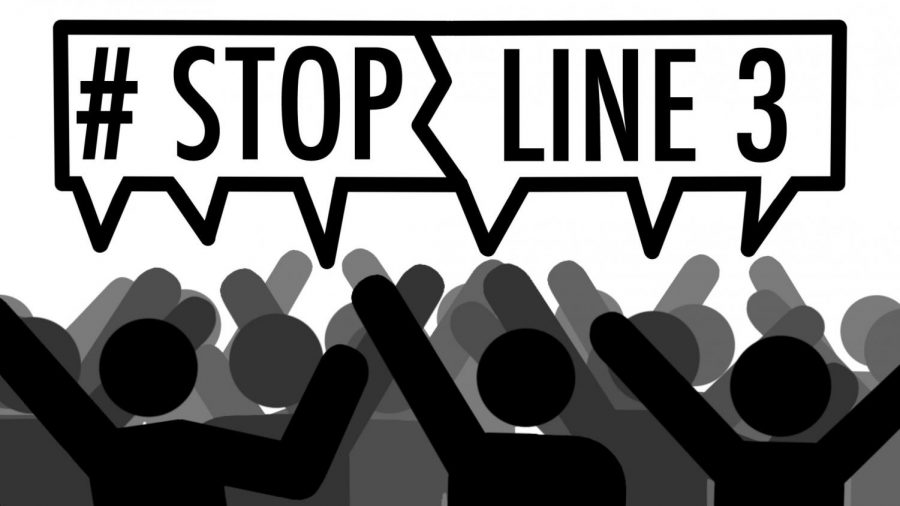 Stop line 3 protest sign 2