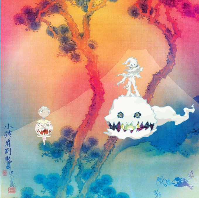 Popular contemporary artist Takashi Murakami worked with Kanye and Kid Cudi to create the cover art for Kids See Ghosts.