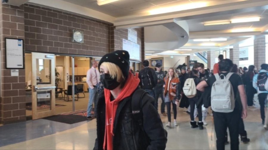 Some students opt to continue wearing masks at school for various reasons.