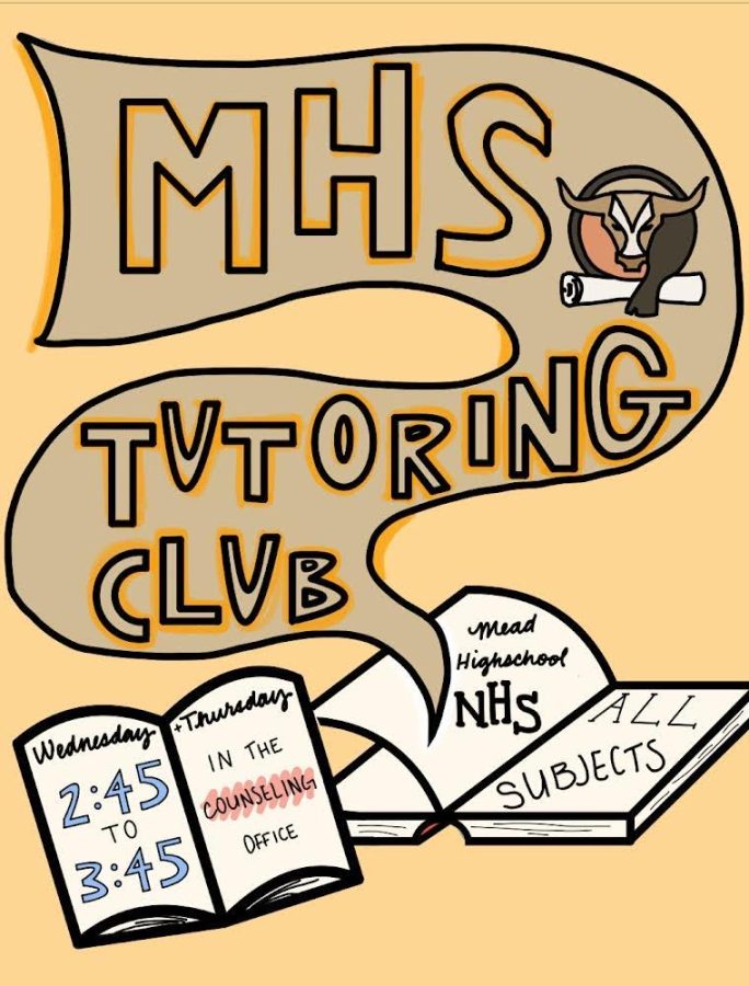 Lily Owen (‘23) made posters to help introduce the tutoring club to the student body.
