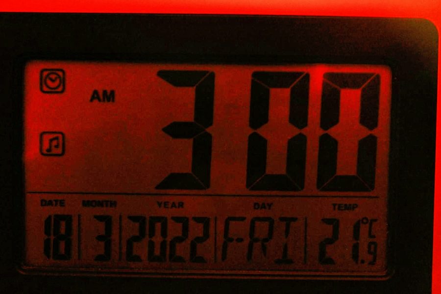Ominous clock 3 a.m.