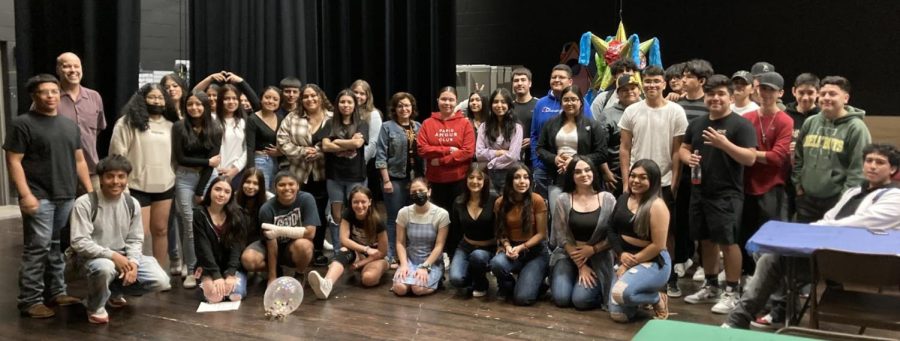 The LatinX club met in May 2021 to celebrate the flowers of May lunch.