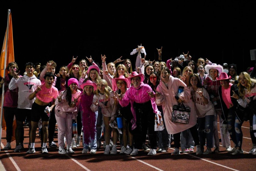 Student Section after 45-0 football victory against Denver North