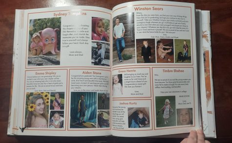 Seven 2022 seniors are shown on the first two pages of the Senior Baby Ads.