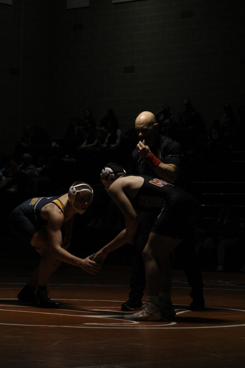 Kannon Garcia (‘24) shows respect at the start of his duel against Windsor. 
