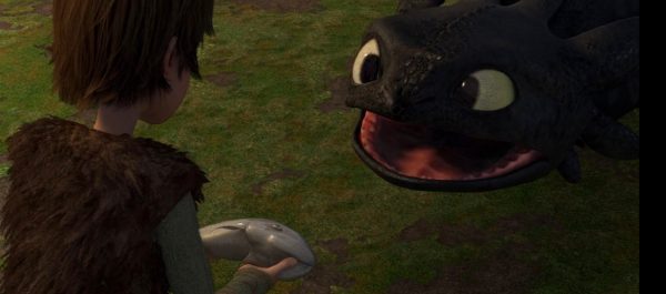 The moment Hiccup gave the dragon the name Toothless.

