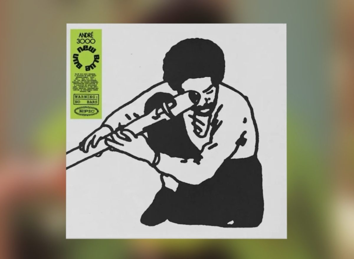 Both the original and alternative (seen above) cover depict Andre with his bass clarinet, which can be heard all through the record.
