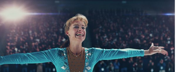 Tonya Harding, played by Margot Robbie, is shown after completing her first-ever triple axel in competition.
