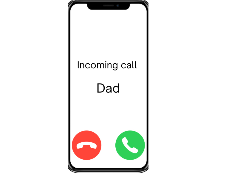 A phone call from my dad 