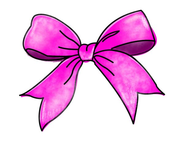 Ribboned bows have come a long way in fashion. 
