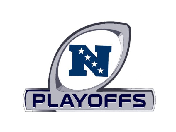 NFC Division logo inside the NFL playoffs logo.
