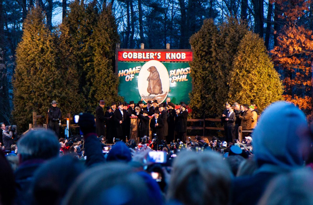 Punxsutawney Phil, a famous groundhog, predicts the upcoming spring equinox.