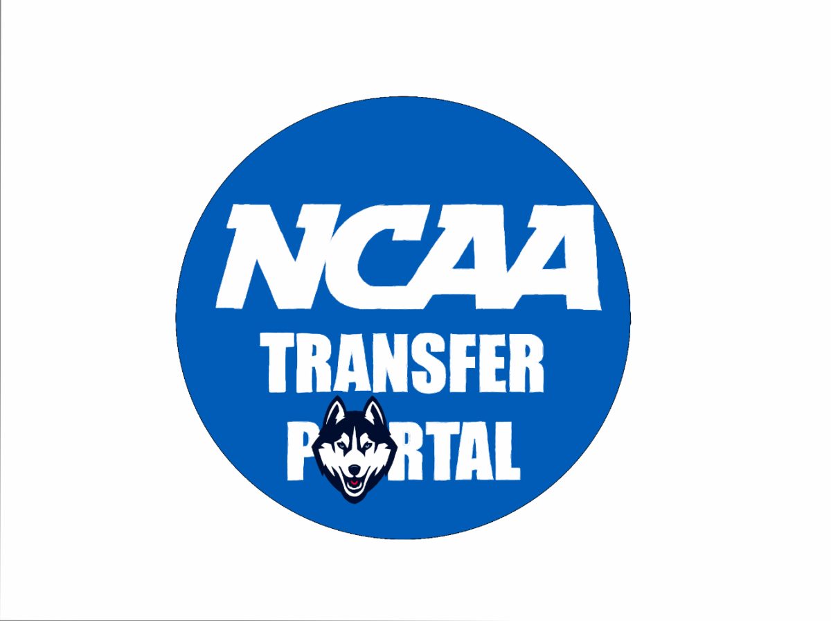 The NCAA Transfer Portal logo featuring the Huskies logo in the word “Portal.”