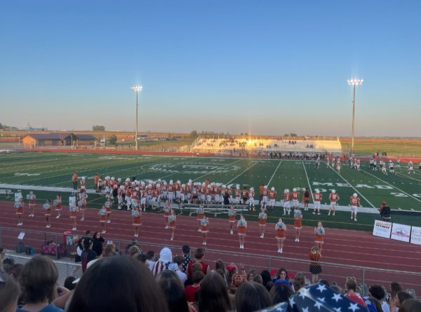 Fans cheer on the Mavericks as they defeat Pueblo South