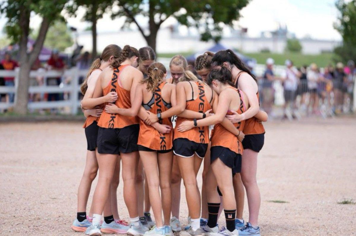 The girl’s Junior Varsity team before the Cheyenne Mountain Stampede