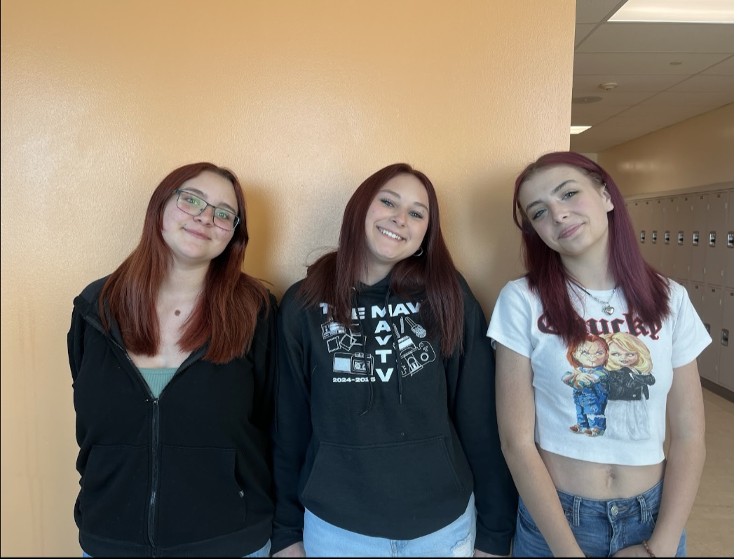 Kaylina Madrill-Gruenberger (left) Kimmie Labarbera (middle) Izzy Pacotti (right) showing off their one similarity that sparked connection.