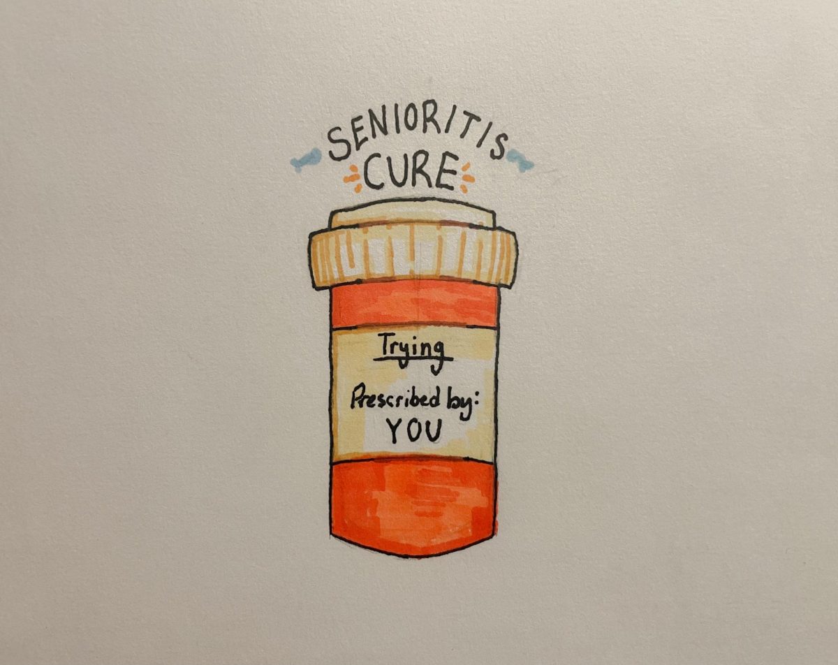 The "cure" to senioritis is trying and caring.