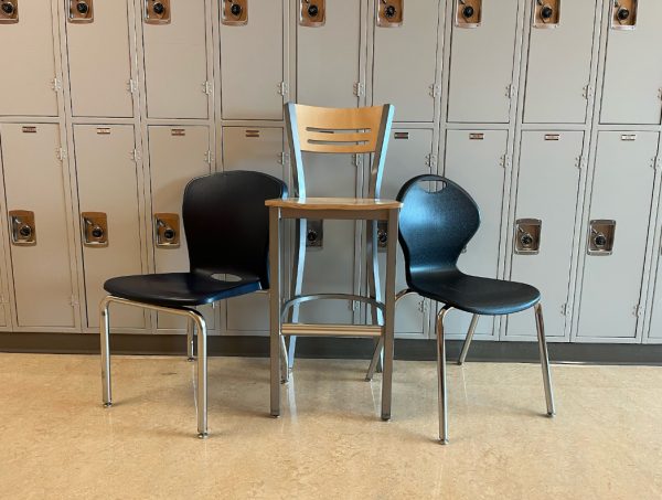 These chairs can be found throughout the classrooms and common areas.