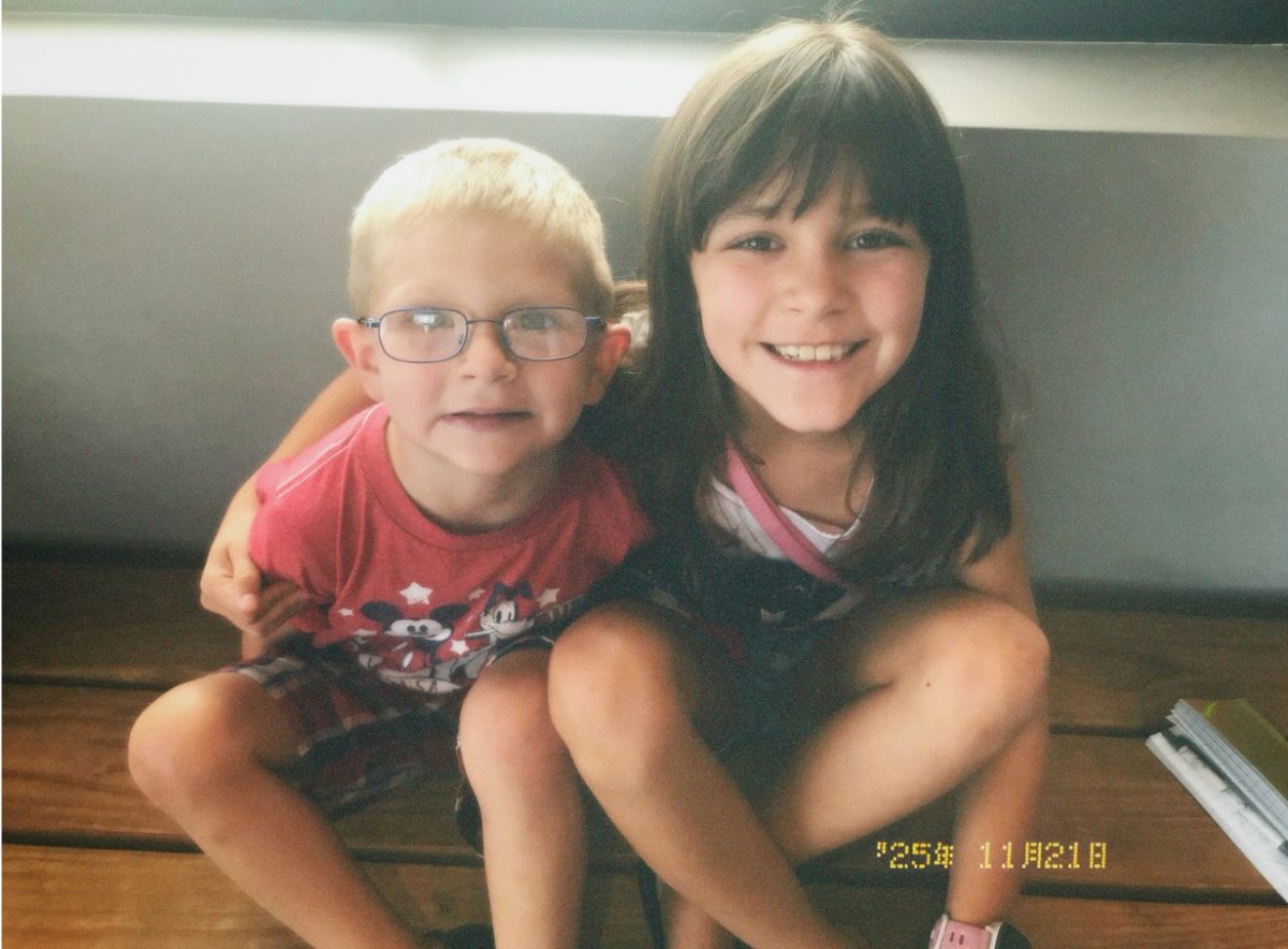 My cousin has been my best friend since we started playing Minecraft. Photo courtesy of Ashlyn Ear.

