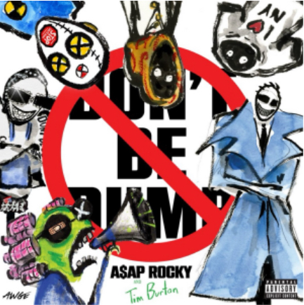 A$AP Rocky’s album cover was designed by well known director and artist Tim Burton.