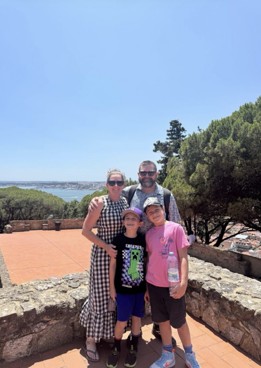 Ms. LaPorte with her family in Lisbon, Portugal. Photo provided by Ms. LaPorte.
