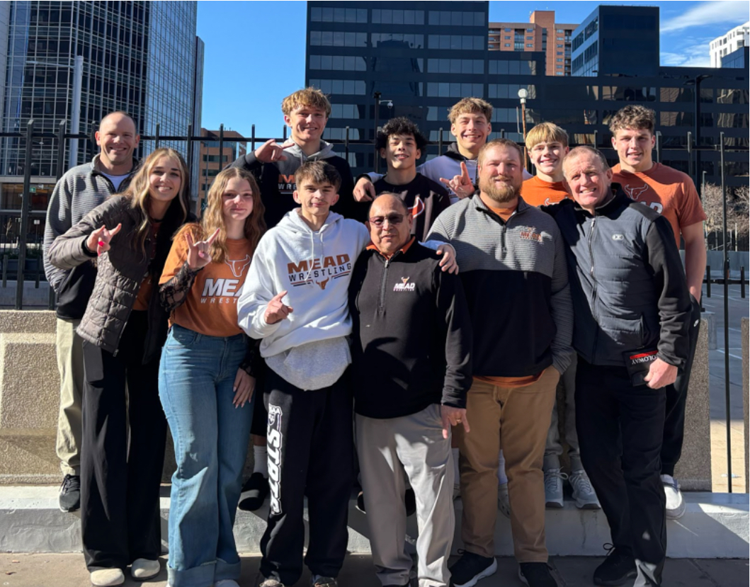 The team enjoyed their annual feast at Sam’s No.3 after the state tournament. Photo courtesy of @meadboyswrestling on Instagram.