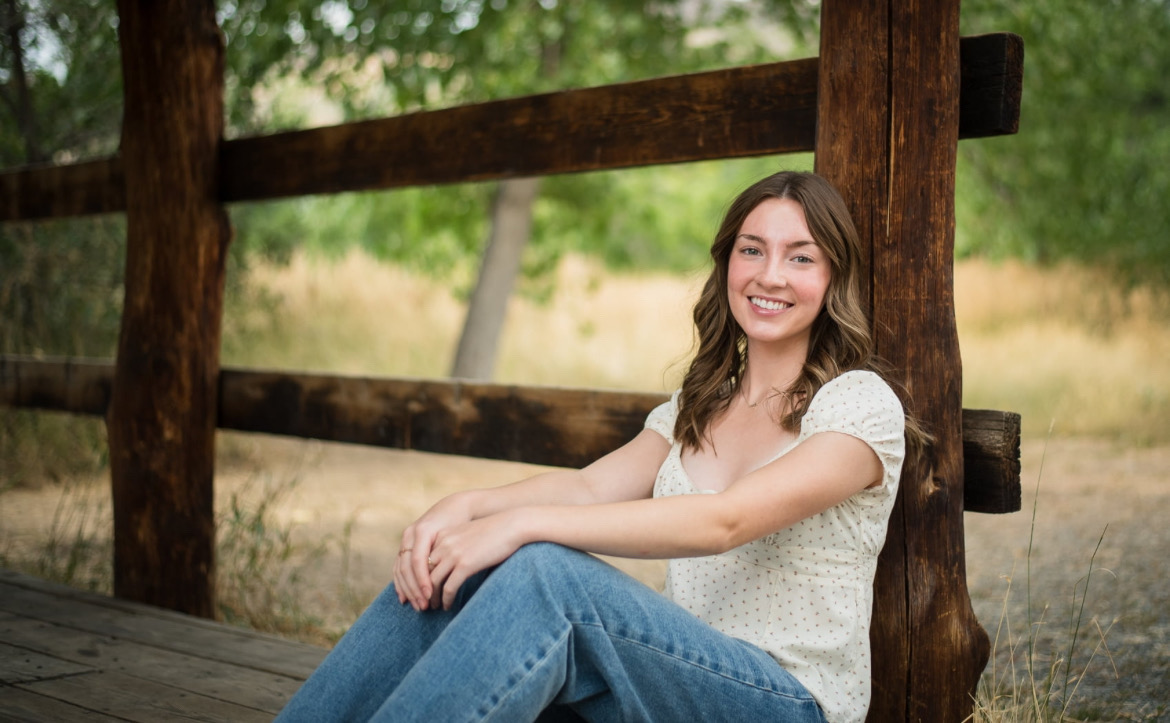 Cheer captain Ellee Dietzman reflects on her leadership and friendships she’s built throughout high school. Photo courtesy of Randi Wisner.