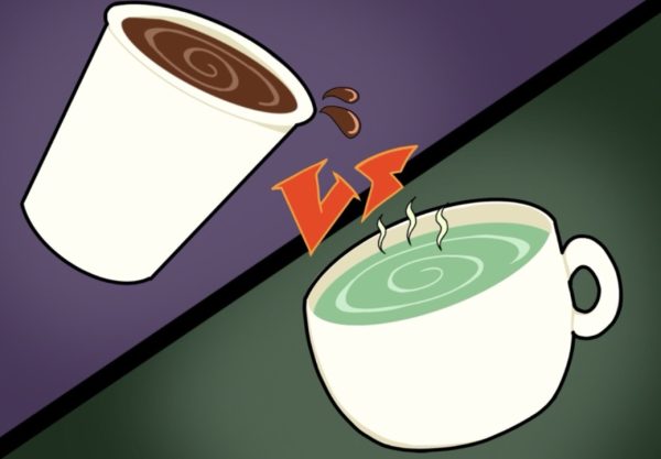 Personally, I like tea because of the amount of different flavors there are, but coffee offers me a caffeine high.