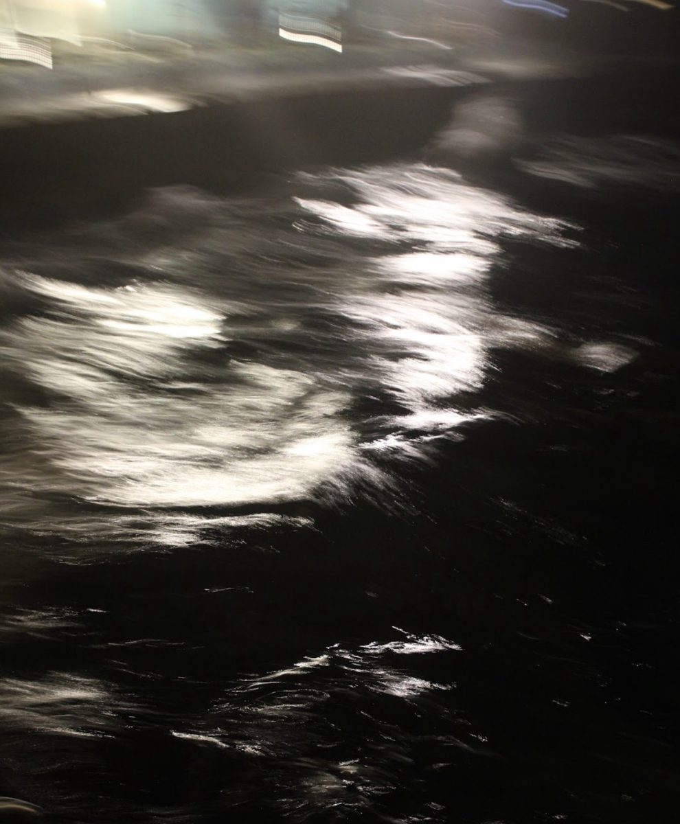 The sea under the night sky is a scary place.