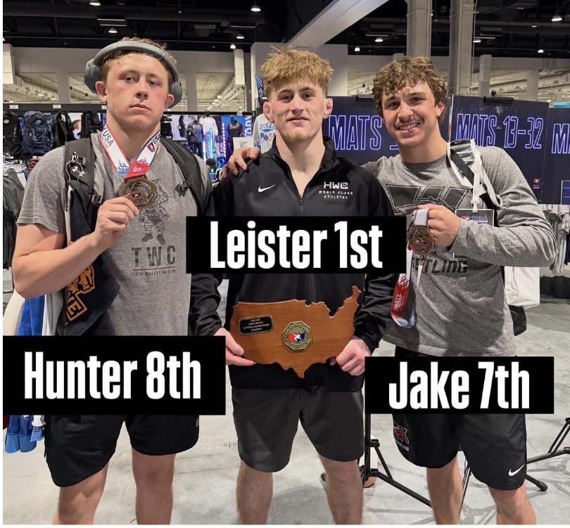 Kroger Bowling IV and Otto Blac won their respective brackets at the U.S. Open. Photo Courtesy of @meadboyswrestling on Instagram.
